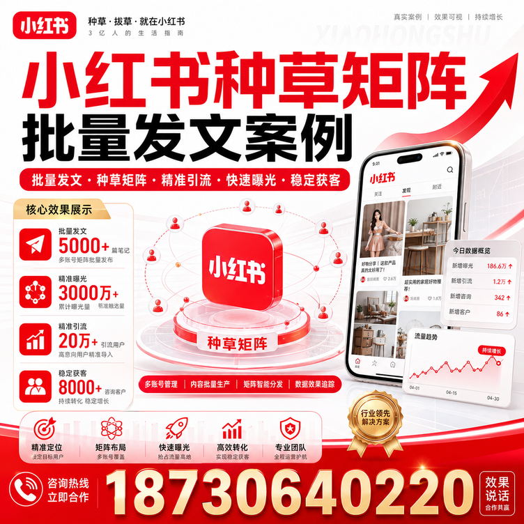 淮北小红书种草矩阵批量发文案例